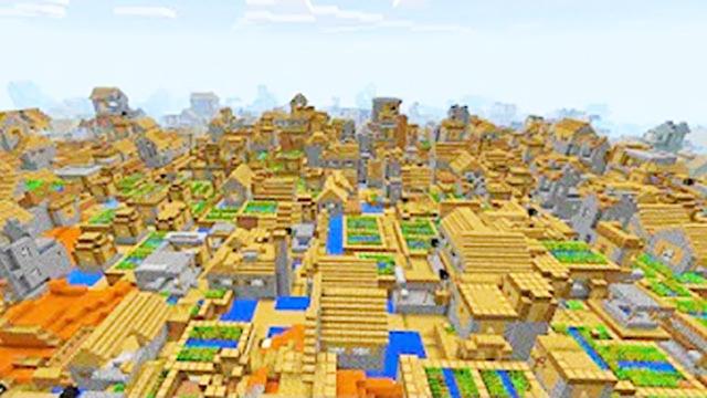 我的世界冷知识：超平坦世界的无限村庄教程指令