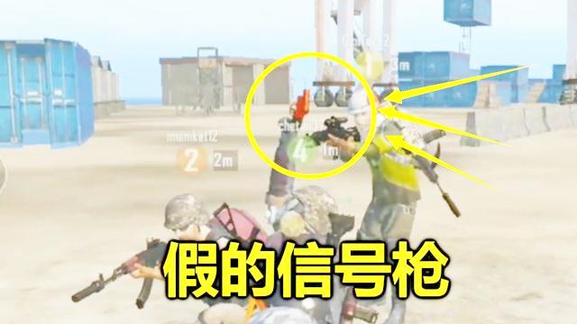刺激战场：光子送我一把假信号枪，它召唤的东西，把队友看傻了