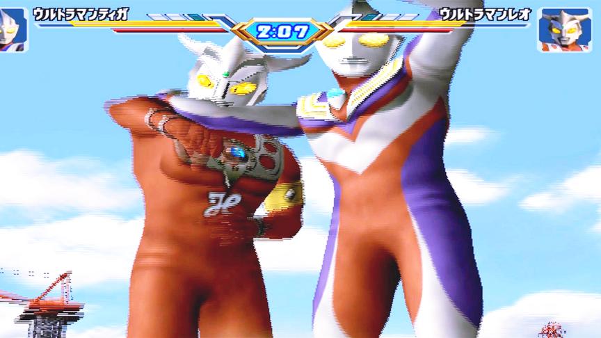 迪迦奥特曼对晚辈雷欧奥特曼使出这个夸张动作，的确有点嚣张！