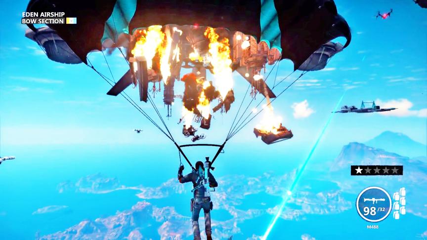 小林解说：炮轰天空航母底部，破铜烂铁狂掉！