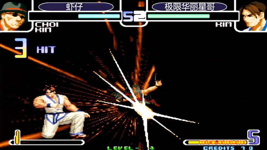 拳皇2002：猴子逆向BC接超必杀，一套三十一连打服金家藩