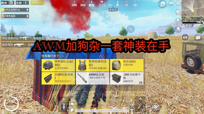 刺激战场：光子VIP用户，AWM加狗杂一套神装，这把鸡非我莫属！