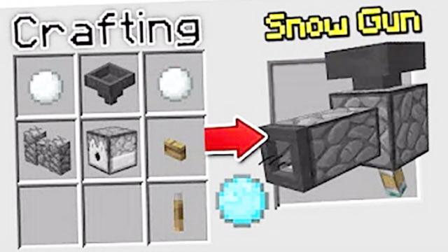 魔哒我的世界模组秀EP3：自动喷雪器与猪人打雪仗玩耍 没料到被秒