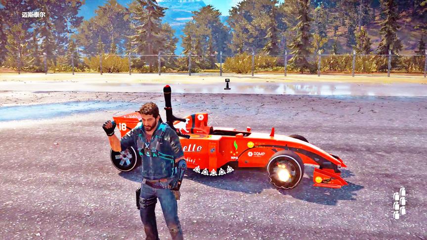 F1赛车在底盘跟轮胎上安放喷射弹，结果引爆竟然会出现这种情况！