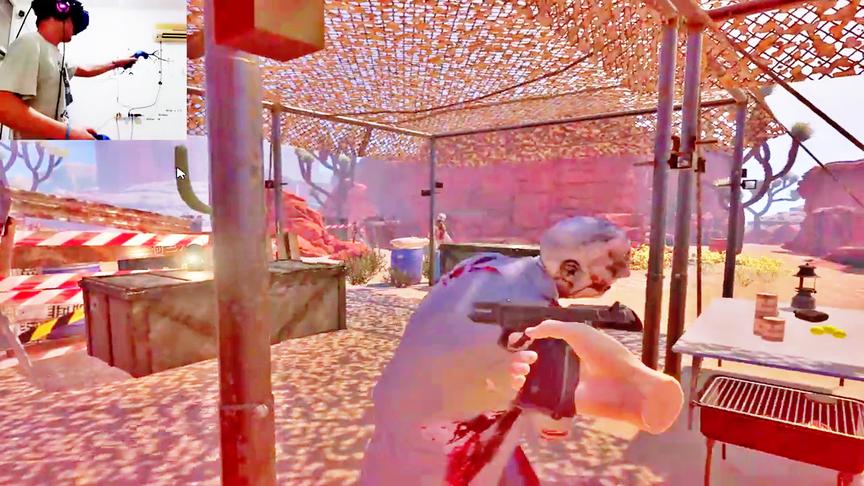 小林解说VR游戏：躲在基地被四周的丧尸围攻，小命堪忧！