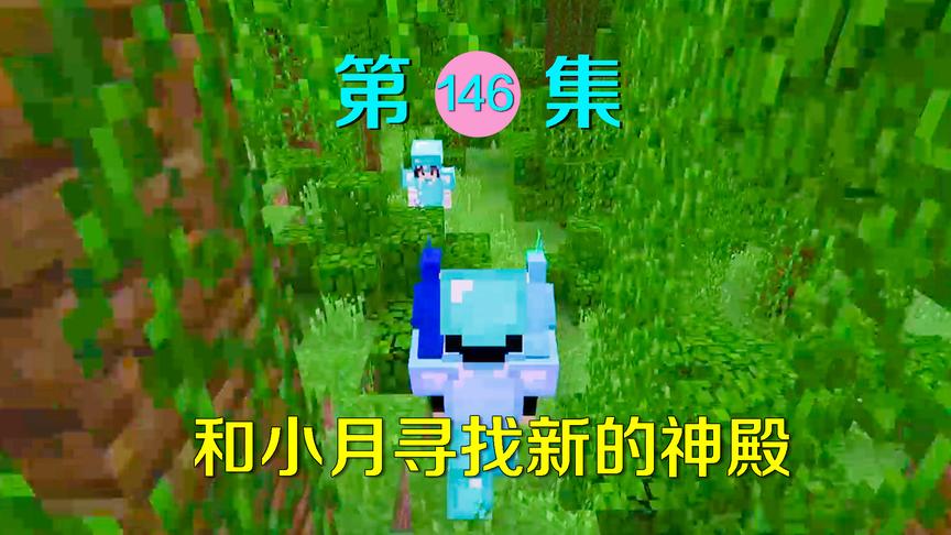 我的世界阿阳历险记146：驯服两只鹦鹉，和小月寻找新的丛林神殿