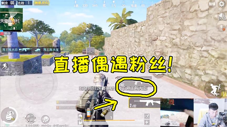 刺激战场：大白偶遇粉丝！击倒以后不舍得补，掉头就走！