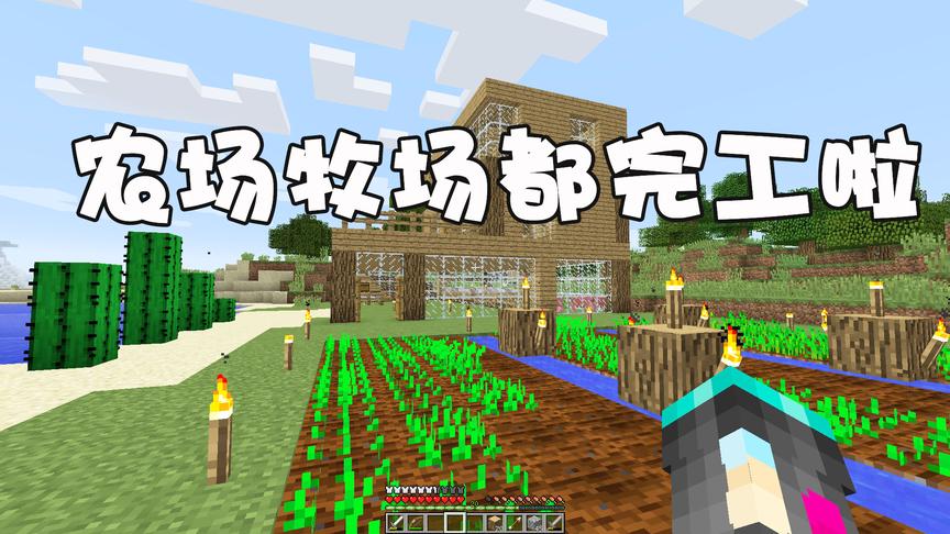 我的世界单人生存12：农场牧场均建设完毕，我还缺点什么呢？