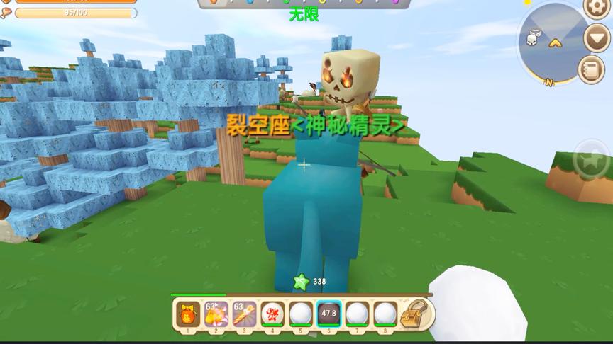 迷你世界神奇宝贝：裂空座一击灭杀超梦