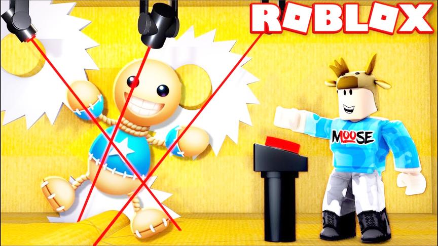 小飞象解说 Roblox死亡跑酷 搞笑大冒险！疯狂木偶人踹他一脚！