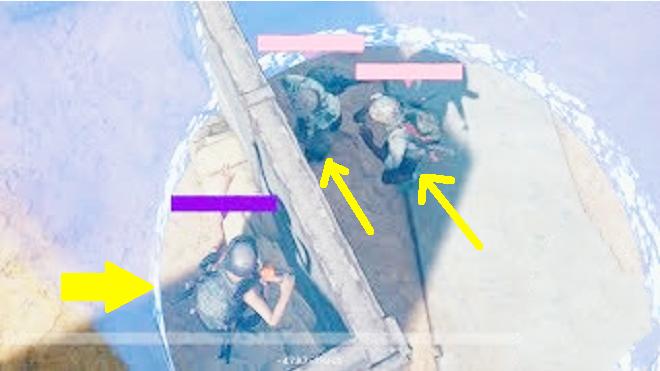 绝地求生：毒圈只能站下3个人，中间却有道墙，怎么打才能吃鸡？