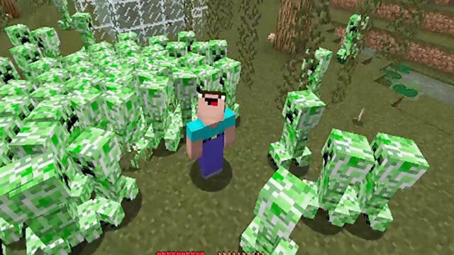 我的世界苦力怕变成小兔子了 可以颠倒游戏规则的命令方块指令