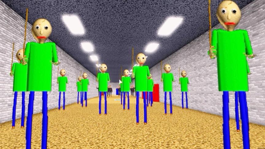 Roblox逃离Baldi：重回学校！遇到十几个巴尔迪是什么感觉？