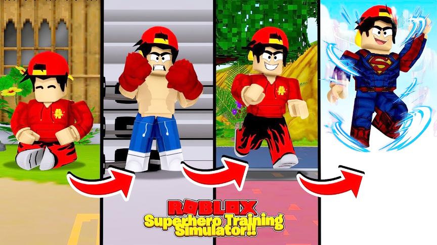 小飞象解说 Roblox超能力模拟器：向超人学习！从俯卧撑做起！
