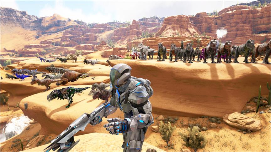 方舟生存进化-仙境传说第108期 路过果果家 漫山遍野全是恐龙