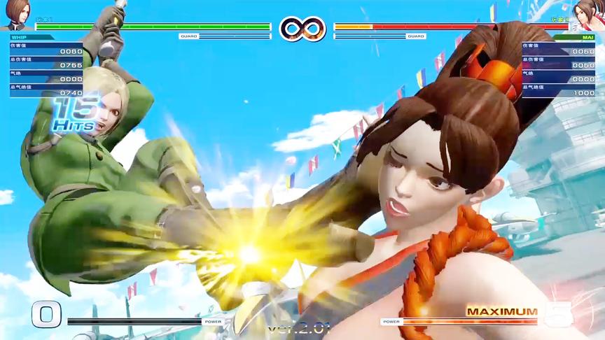 拳皇14：薇普顶级连招表演，这就是传说中的十割如喝水