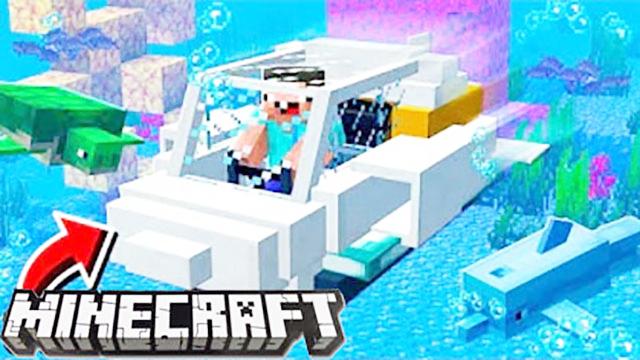 我的世界模组秀EP17：1.13里原来是有潜水艇战舰的