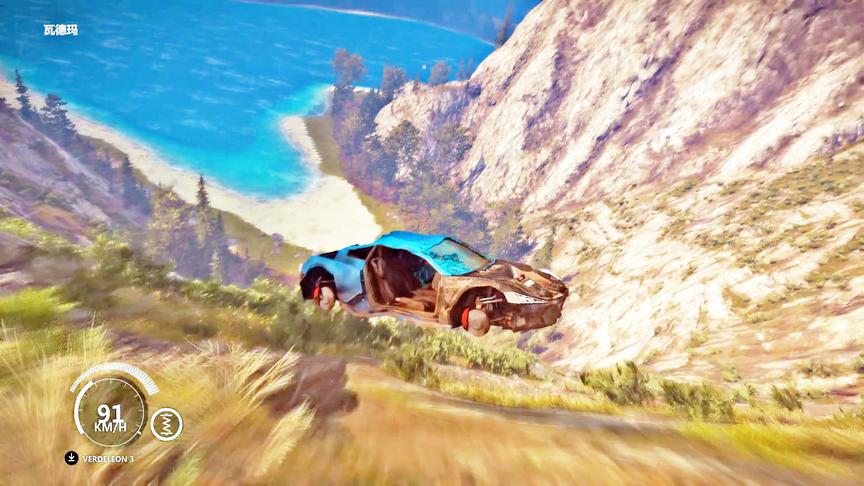 小林热游解说：汽车破成这样，也能滑这么快我也是醉了！