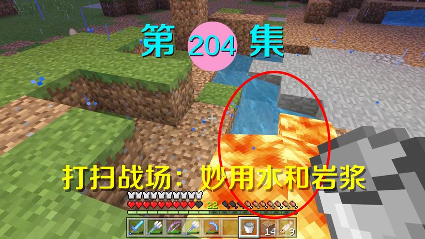 我的世界阿阳历险记204：修复凋零大战后的战场，我想到这个办法