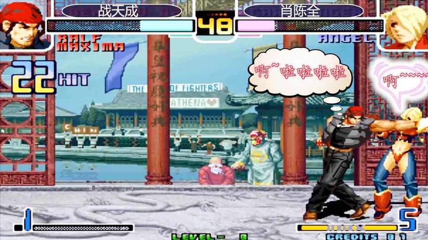 拳皇2002：拉尔夫连招接超级机炮拳，一套43连彻底打服安吉尔