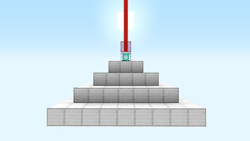 我攒够729个铁锭！在没有矿石的空岛，搭建了满级的信标塔！