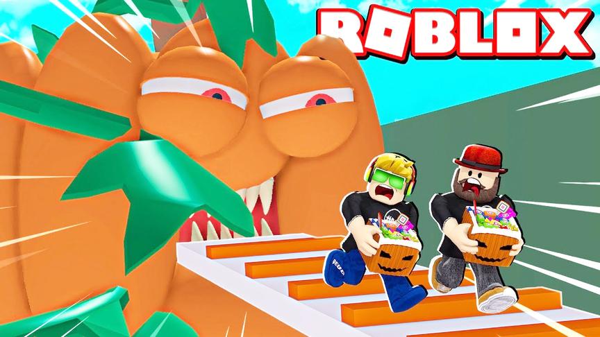 小飞象解说 Roblox可怕城堡逃生：从未见到这么大的南瓜！