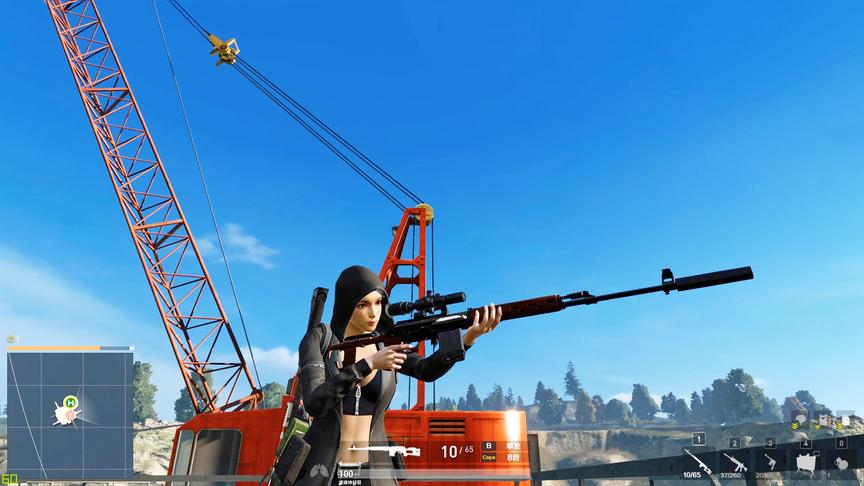 高配版荒野行动：神经哥速降吃鸡战场，这次老脸被打的啪啪的！