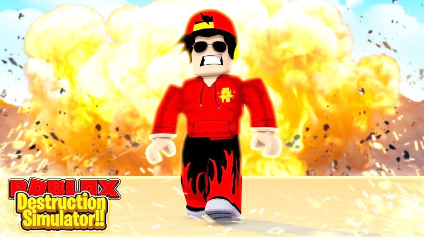 小飞象解说 Roblox毁灭模拟器：无敌破坏王！金字塔瞬间消失！