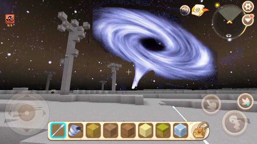 迷你世界：太空发现神秘黑洞！进入黑洞居然能穿越到其他星球！