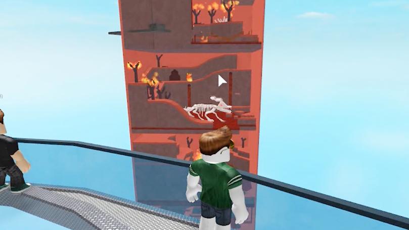 波波仔解说 roblox 压碎地板：是男人就下100层！可惜我没下到！