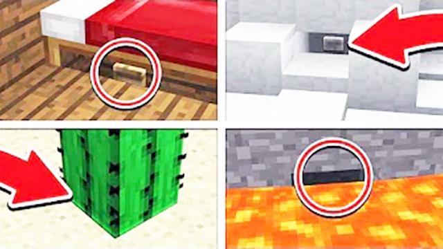 我的世界解谜ep21：寻找隐藏的按钮 比谁眼神好的地图