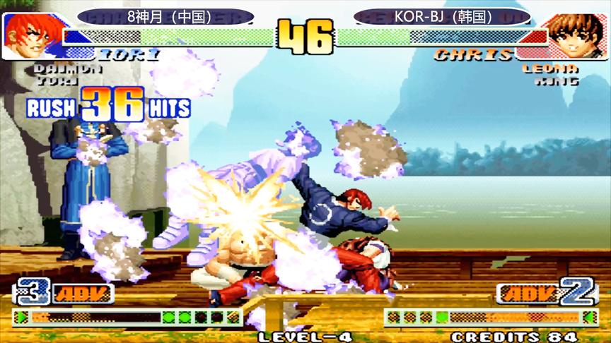 拳皇98c：八神这场爆发出41连，看他能否拿下暴走莉安娜