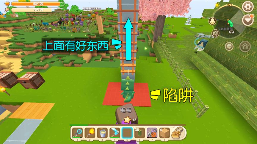 迷你世界：小龙妹妹让我快点爬山去，可这个红地毯看起来怪怪的