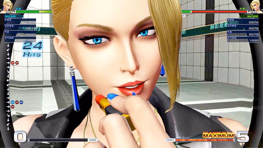 拳皇14：麦卓经典连招表演，大招擦口红的时间就把对手办了