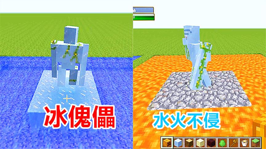 我的世界4只罕见傀儡，末地傀儡能瞬移，冰傀儡水火不侵！