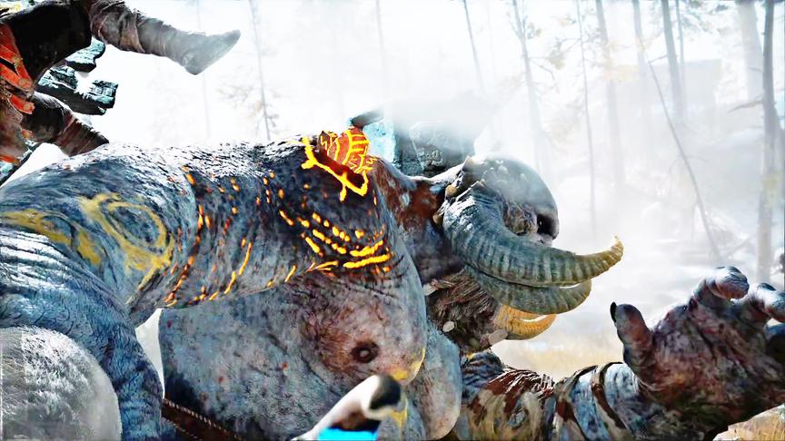 小林解说战神4：儿子刚狩猎鹿，被巨大怪物抢走老爸强势复仇！