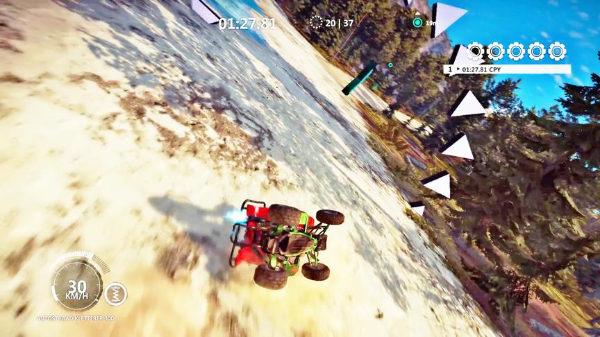 小林解说：是时候表演一波沙滩车汽车特技了