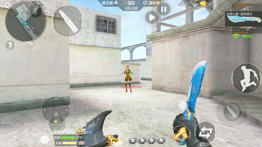 CF手游十七：把这把刀的技能玩到极限！重击有点让人上瘾哟！