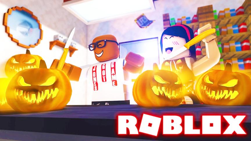 小飞象解说 Roblox雕刻南瓜模拟器 万圣节一起来制作南瓜灯吧！