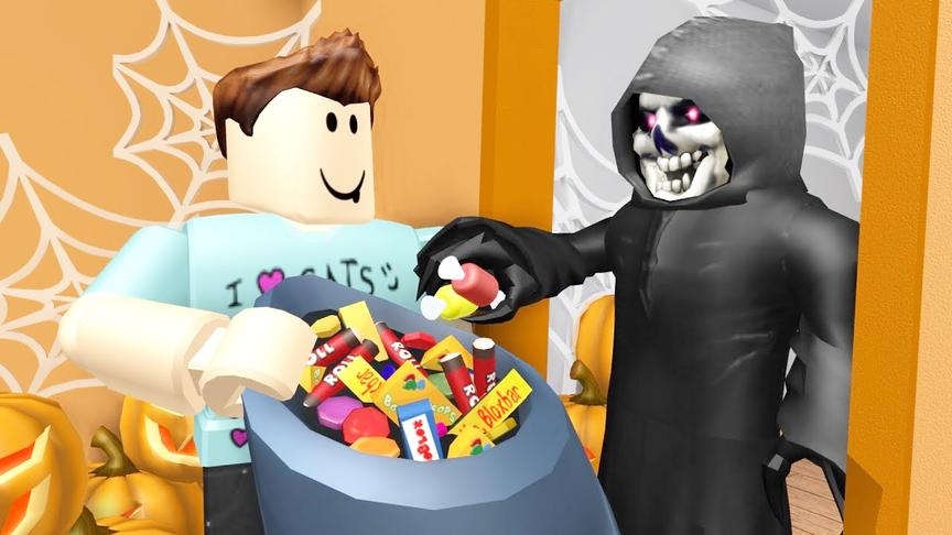 小飞象解说 Roblox万圣节模拟器 扮演可怕幽灵！不给糖就捣乱！