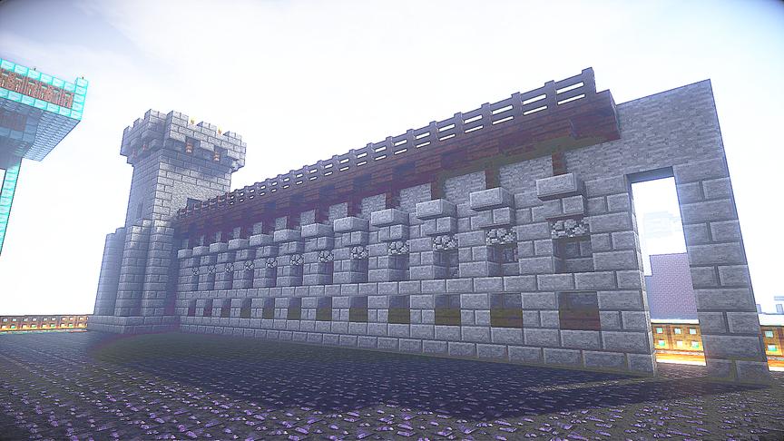 我的世界钻石大陆67：费尽心思做城墙！大家觉得好看就刷波6！