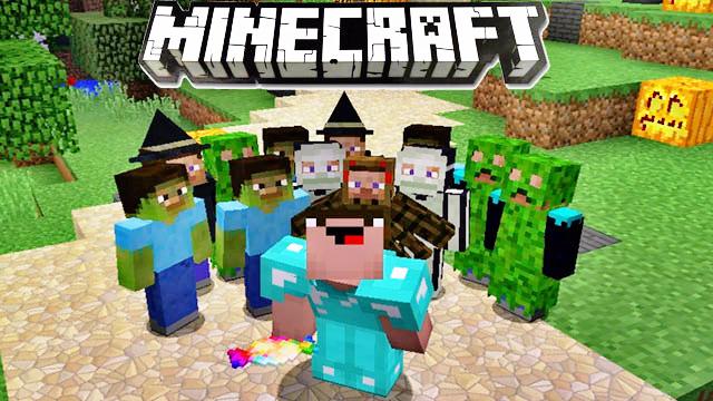 万圣节一群史蒂夫熊孩子问我要糖吃 我的世界模组秀EP38