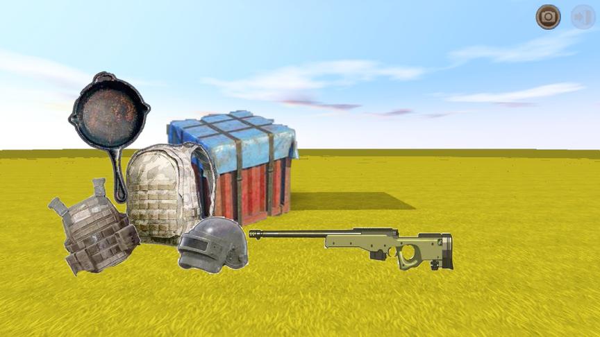 迷你世界：空投箱制作教程，在空投箱里发现了永久皮肤和AWM！