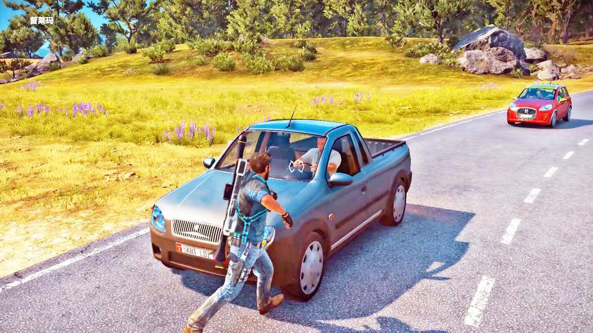 正当防卫3：对着开车的挑衅，都不敢下来打我真是怂包！