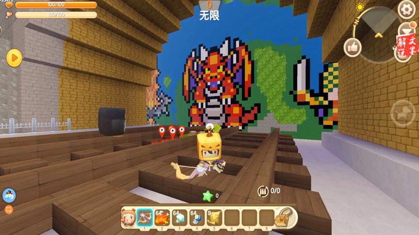 迷你世界，勇者斗恶龙RPG地图