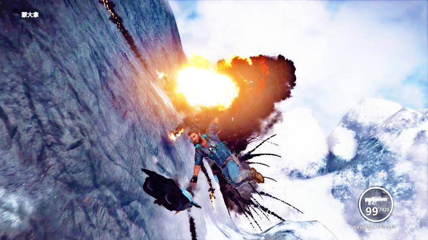 小林解说：战斗机撞击最高的雪山，没想到飞机爆了人居然没事！