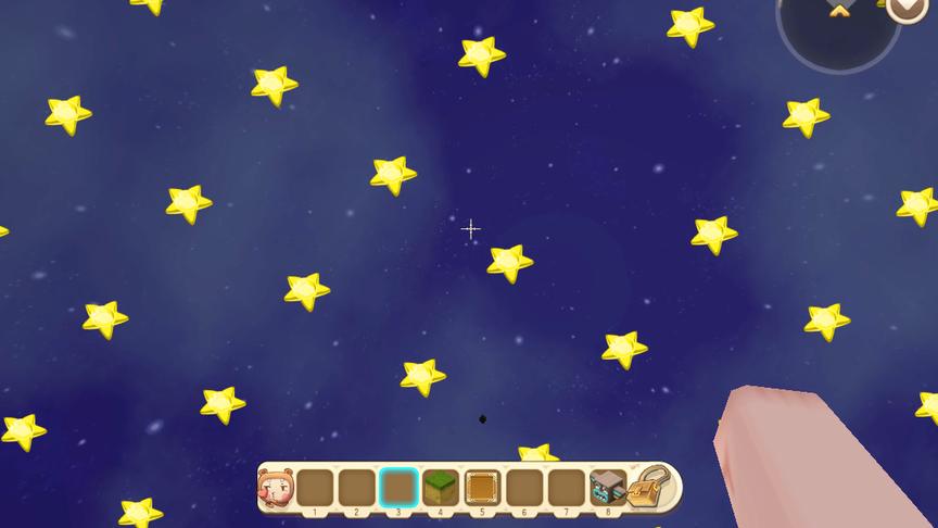 迷你世界：使用“超真实材质包”教学，夜空的星星居然是这样的！