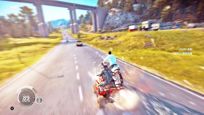 正当防卫3：我四个轮子车撞不过你两轮车？不存在的！