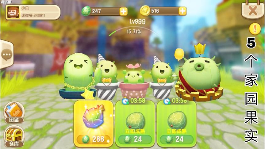 迷你世界：有50级的家园果实？出现5棵果实树？应该是没有的吧！