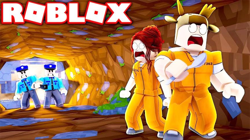 小飞象解说 Roblox监狱逃生模拟器 越狱居然用勺子挖通隧道？